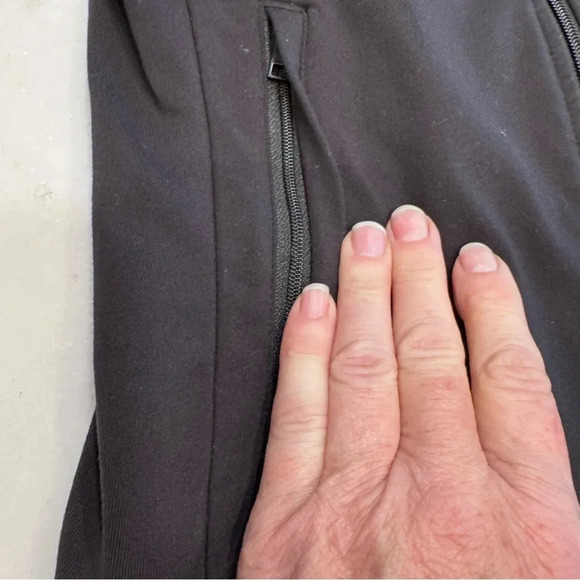 ATHLETA Women's Track Jacket Full Zip Black White Stripes Size S - Picture 6 of 9